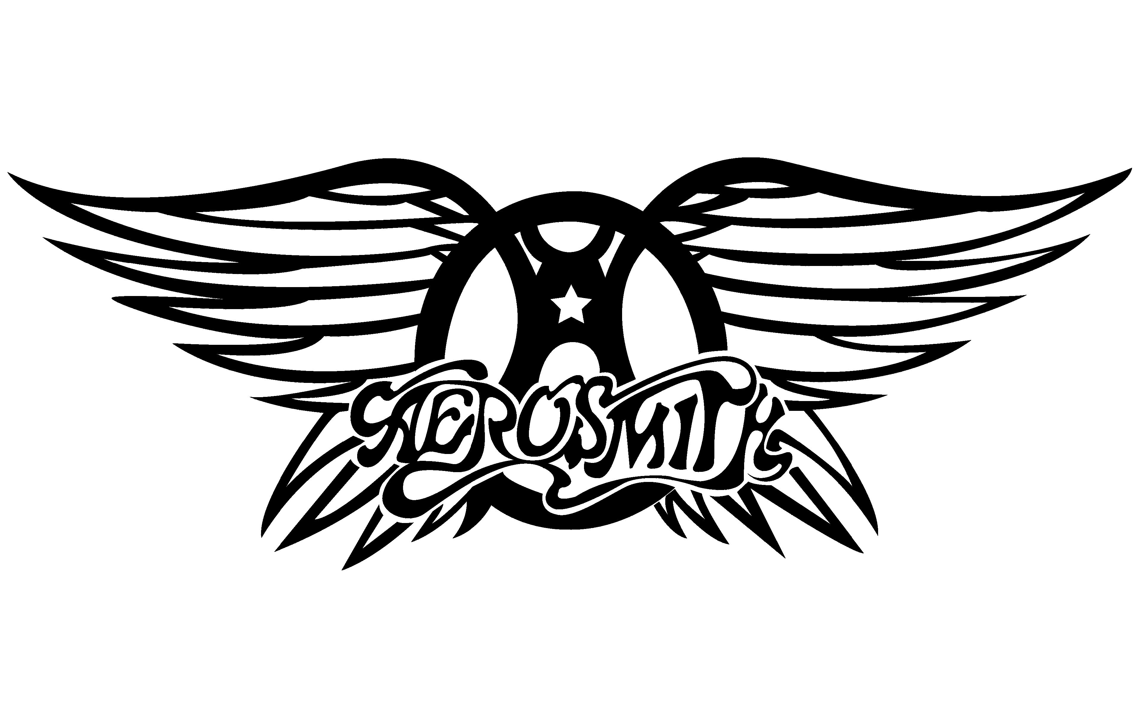 Aerosmith Logo 1.75 Inch Metal Metallic Sticker 