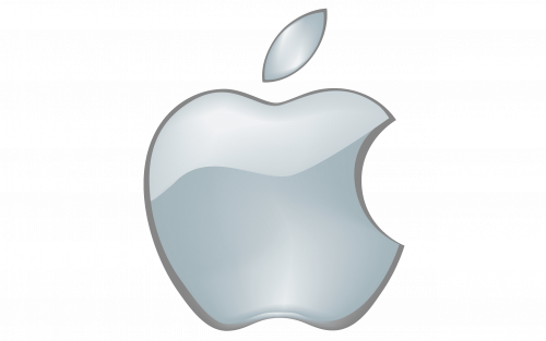 Aqua themed apple logo