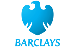pin's Banque anglaise Barclays logo zamac signé Duseaux Paris 
