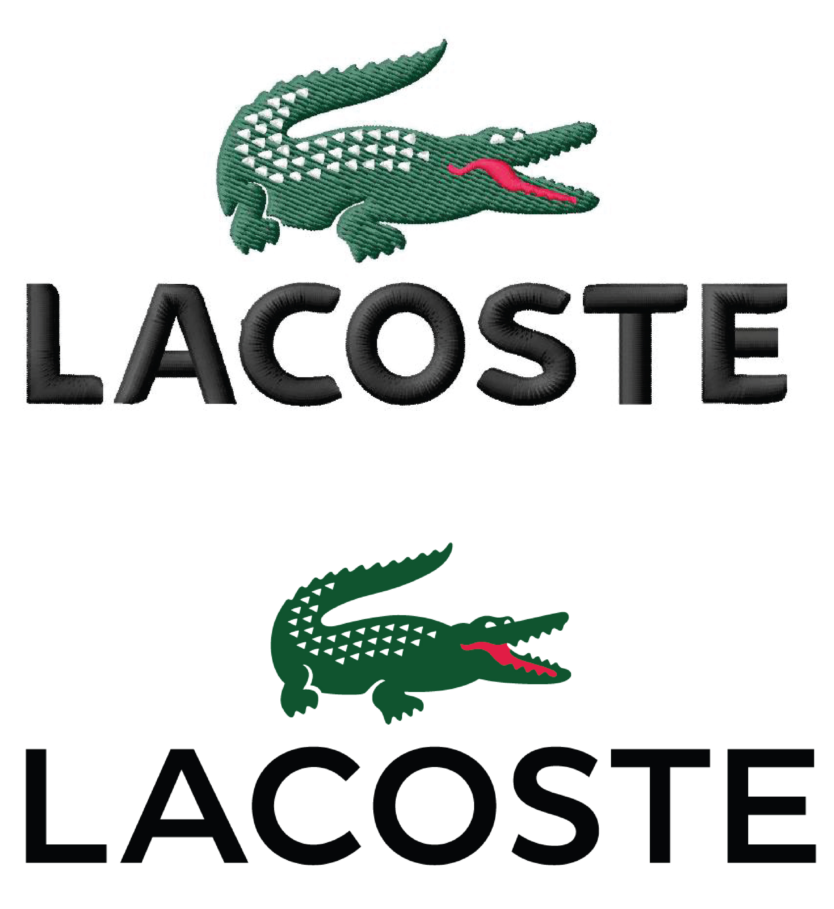lacoste white logo