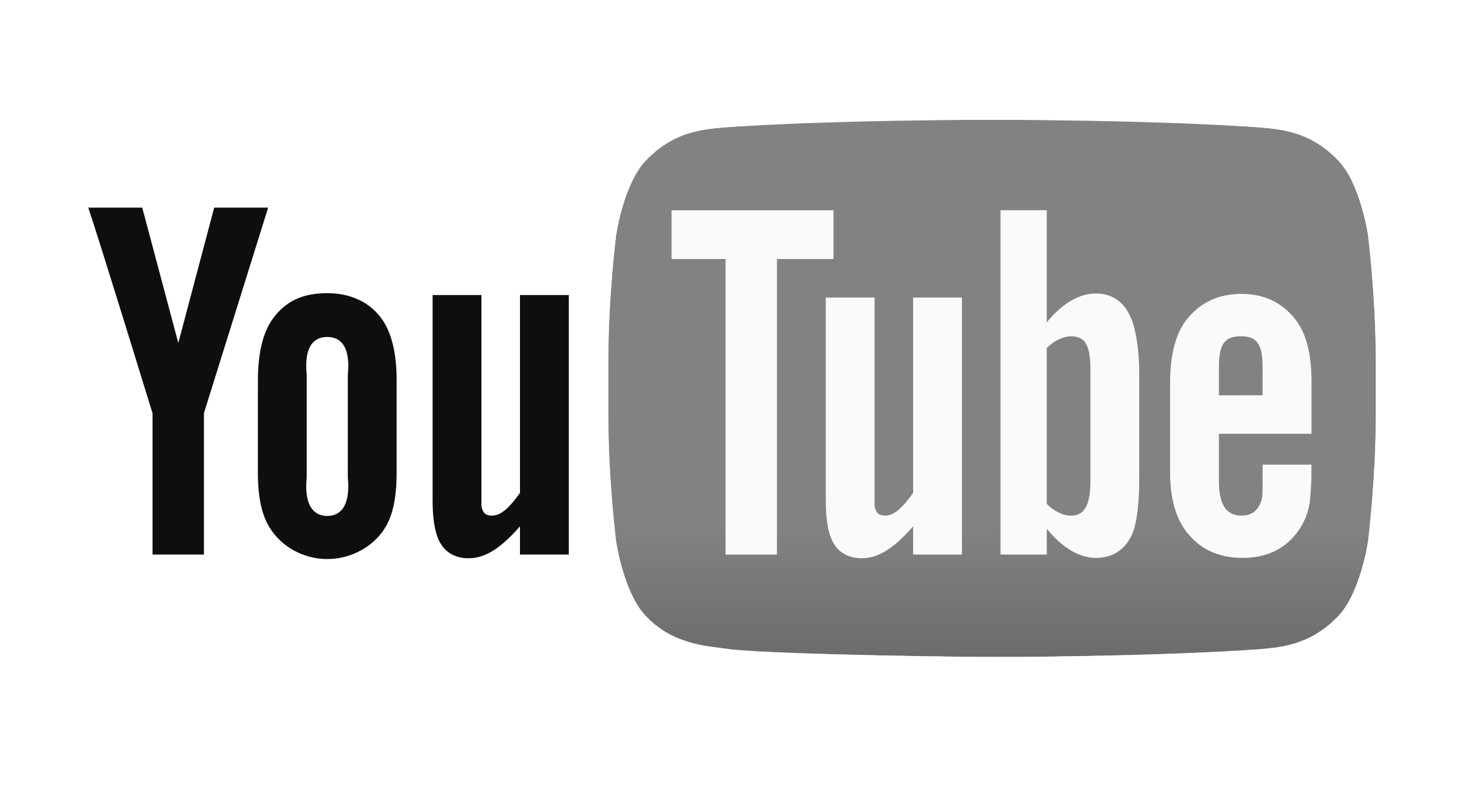 Get Black And White Youtube Logo Jpg PNG