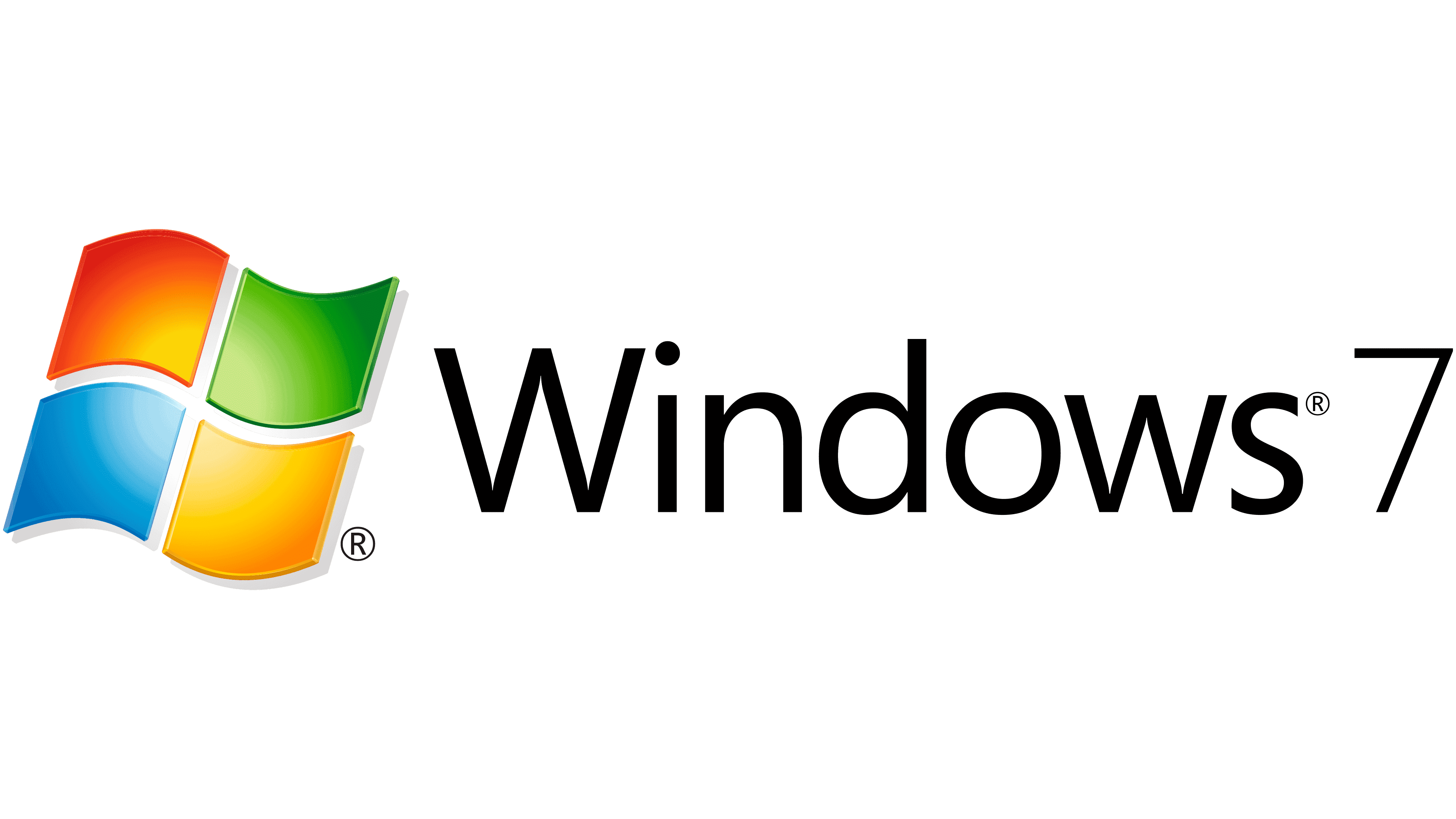 Download Windows 7 Logo On A Dark Background Wallpaper | Wallpapers.com