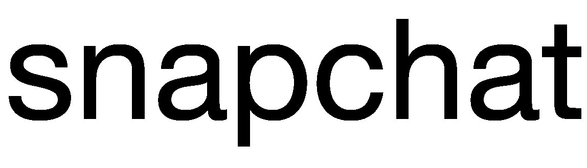 black and white snapchat logo