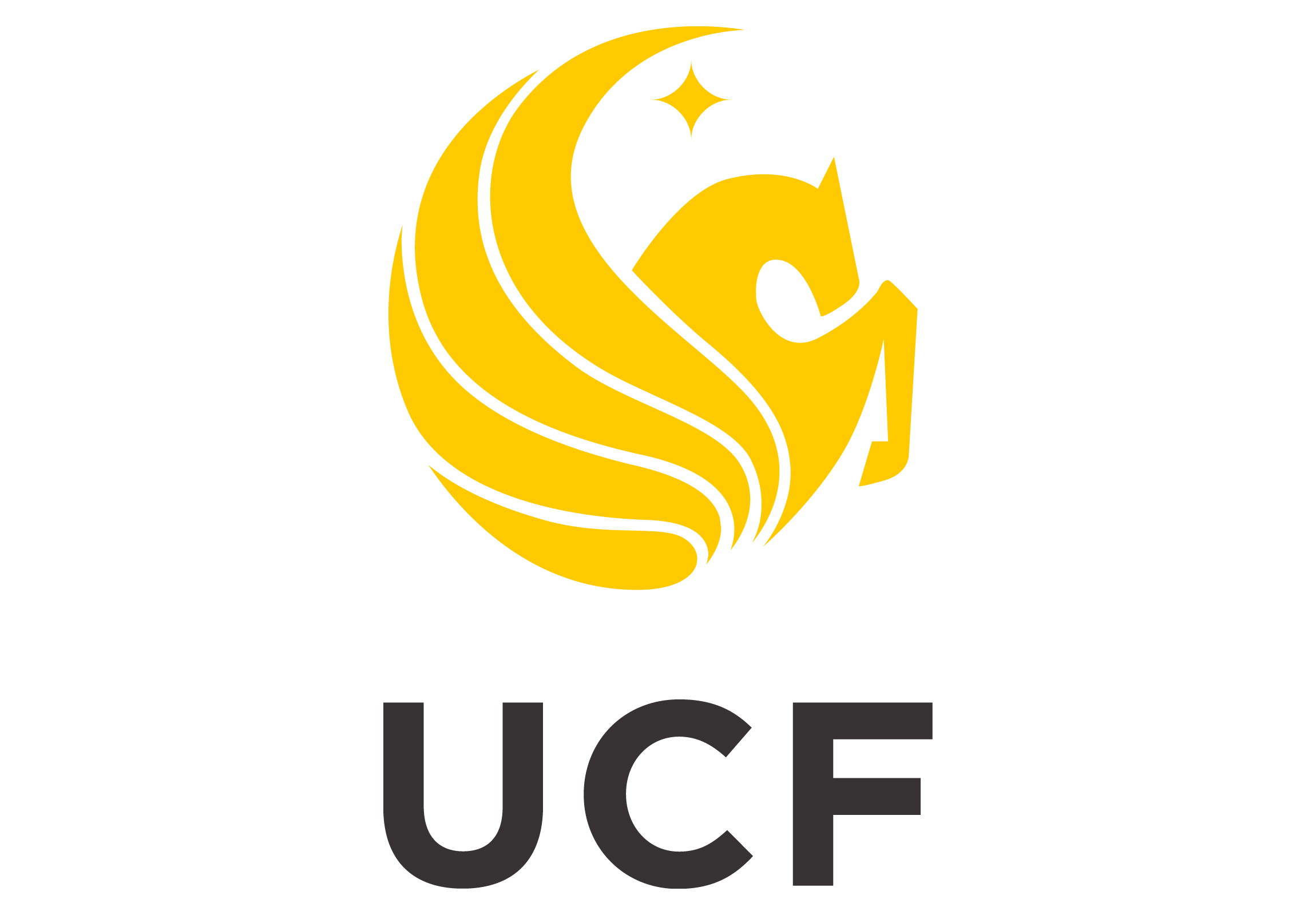 10k White Gold LogoArt University of Central Florida U-C-F Extra Small