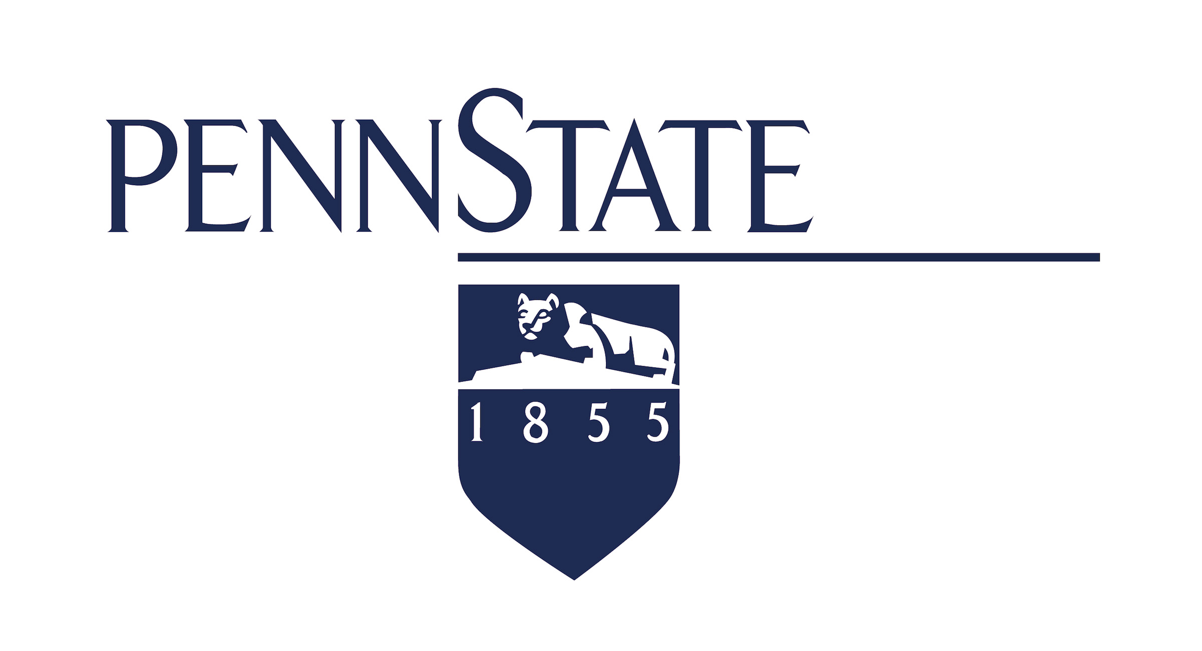 penn state logo black and white