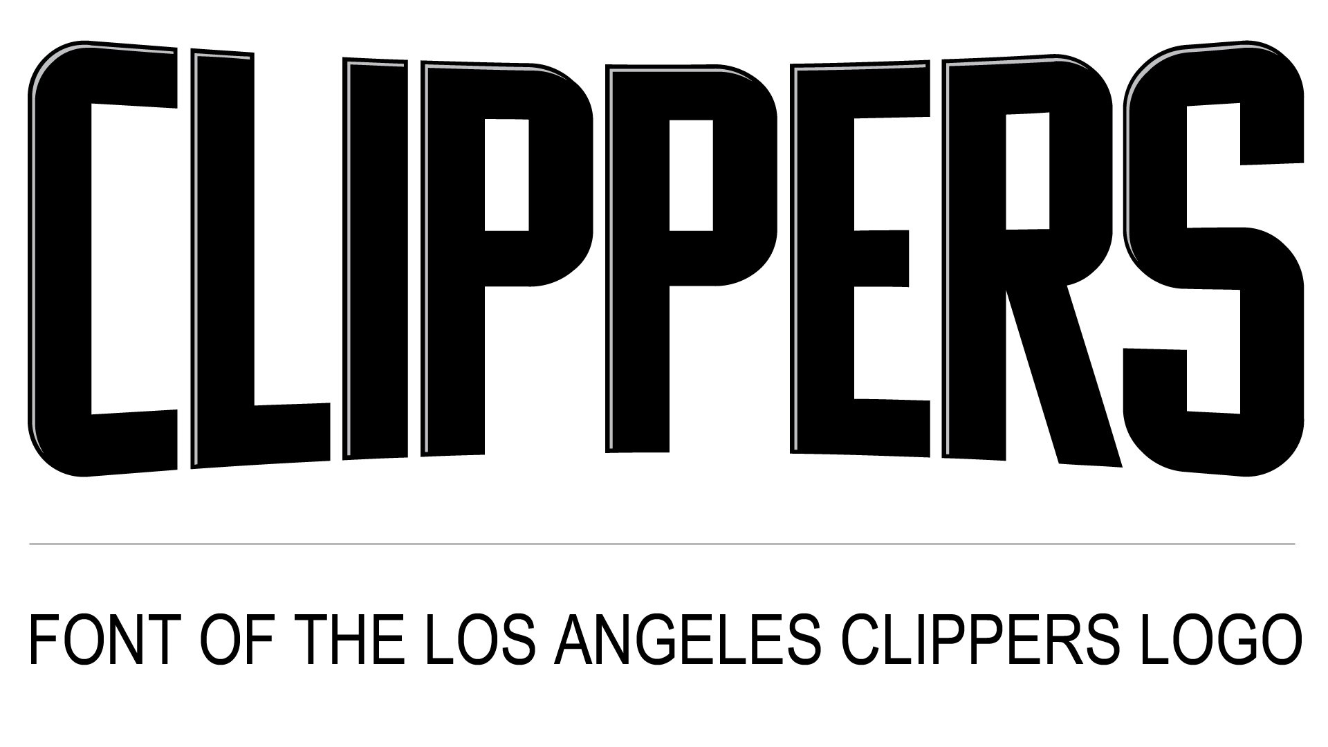 los angeles clippers city edition font