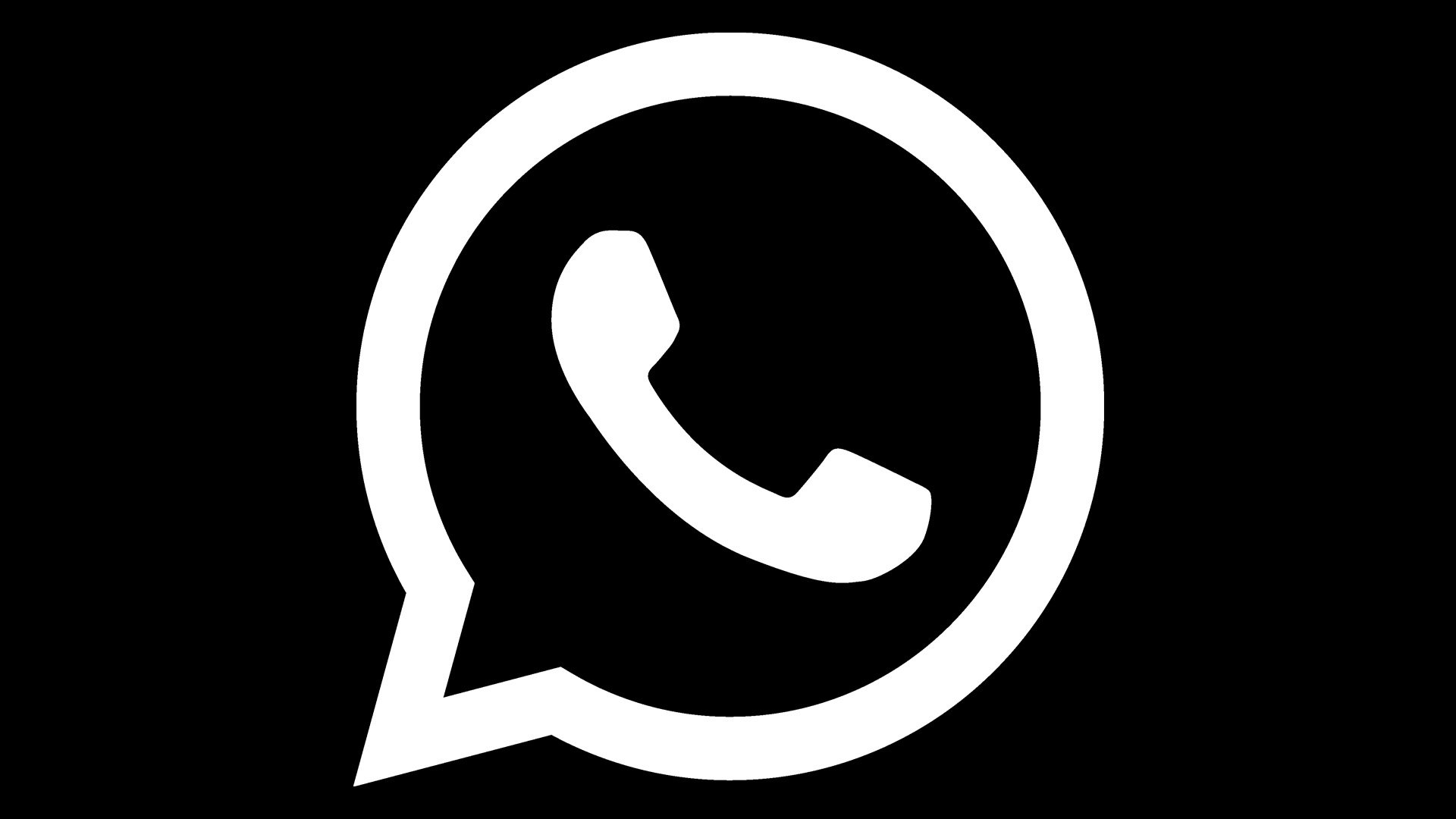 Outline Whatsapp Logo White - Rwanda 24