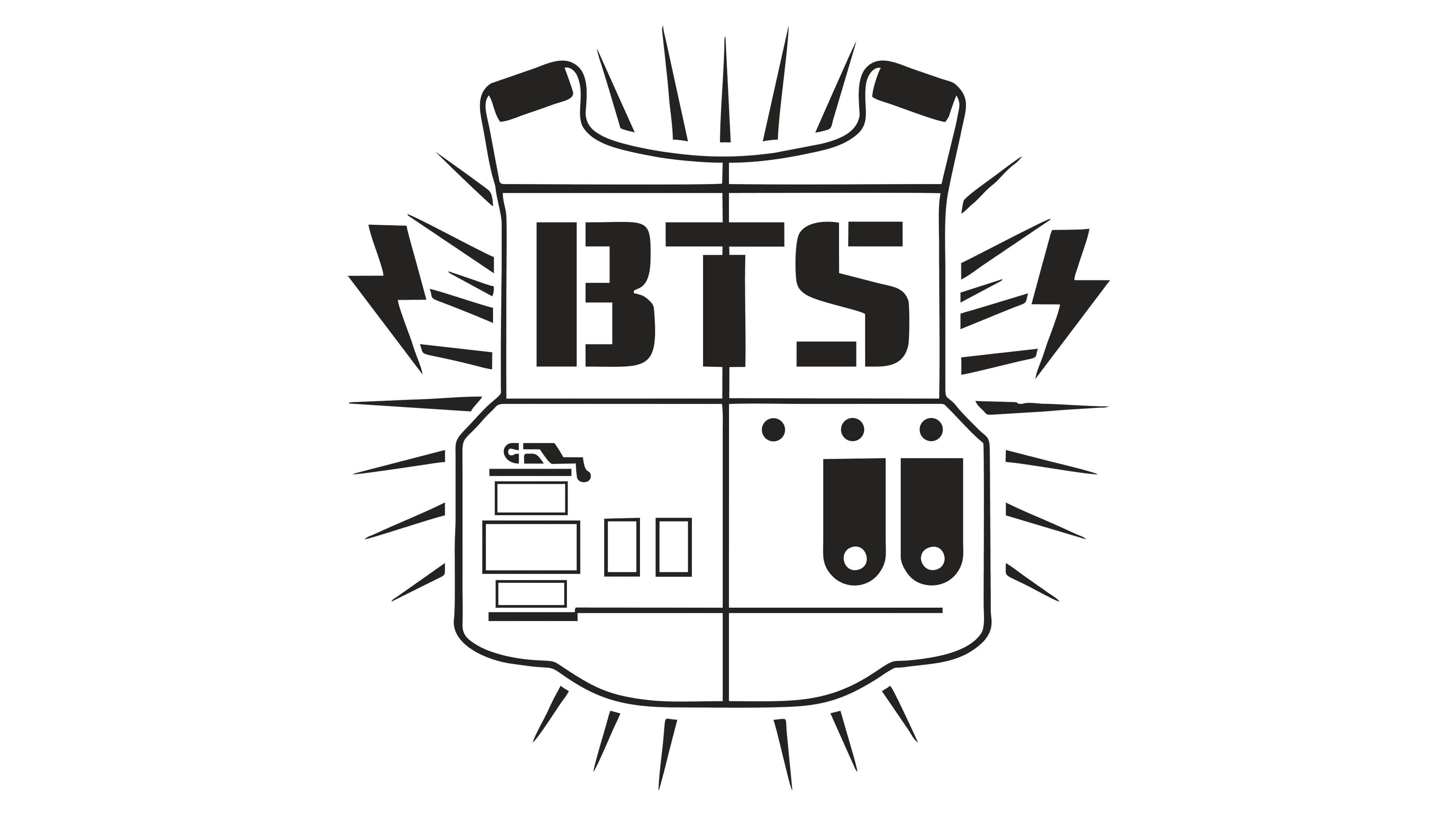 BTS Logo BigHit Entertainment Co., Ltd. K-pop Sticker, Bulletproof Boy  Scouts transparent background PNG clipart | HiClipart