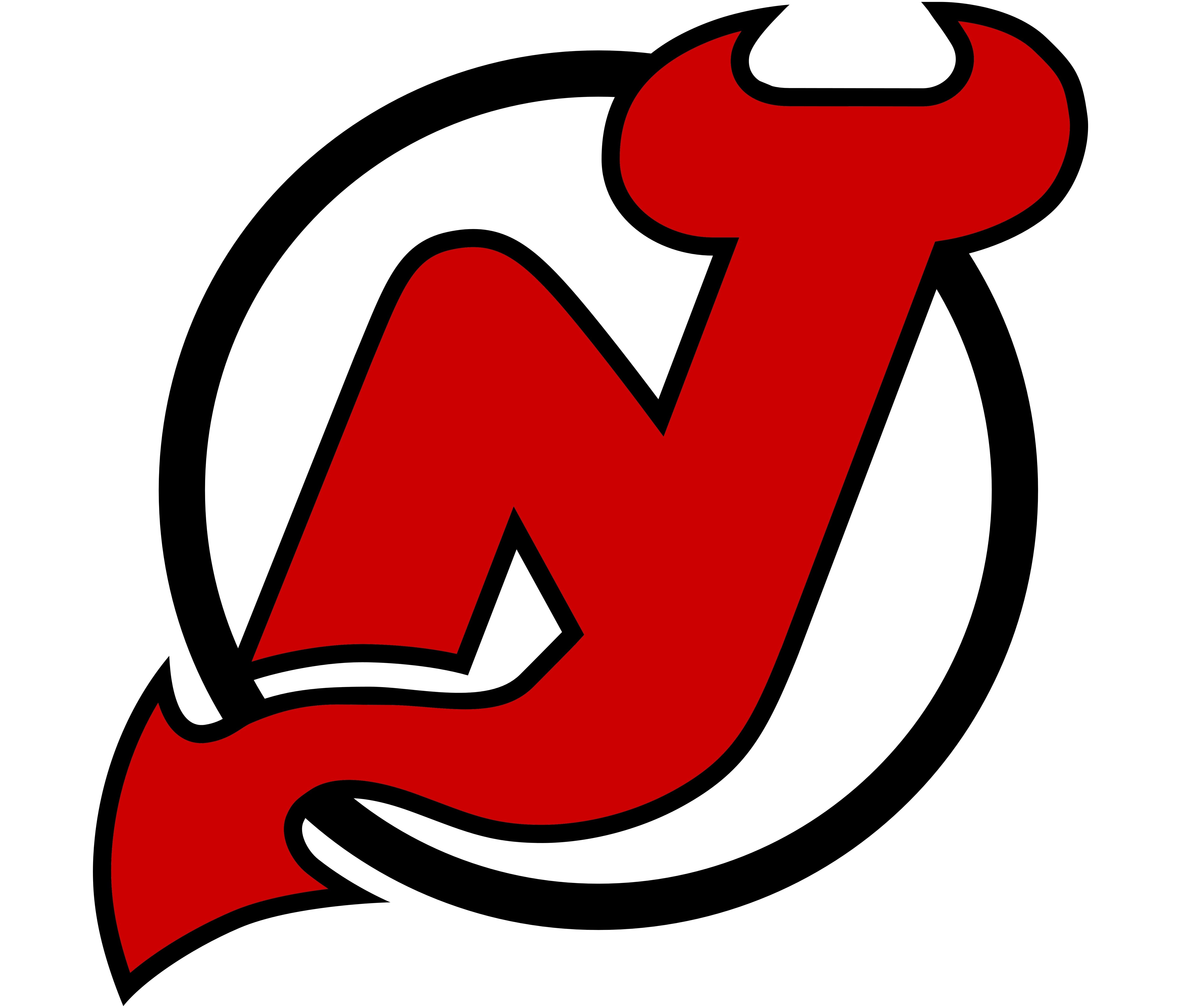 Over The Boards Hockey - New Jersey Devils logo deconstruction