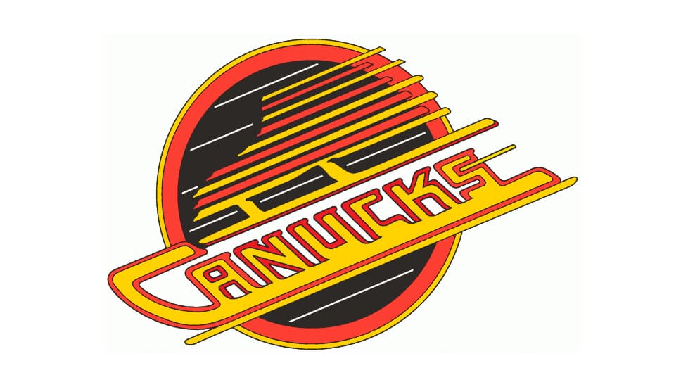 Buy NHL Vancouver Canucks Johnny Canuck White Logo Canvas Print