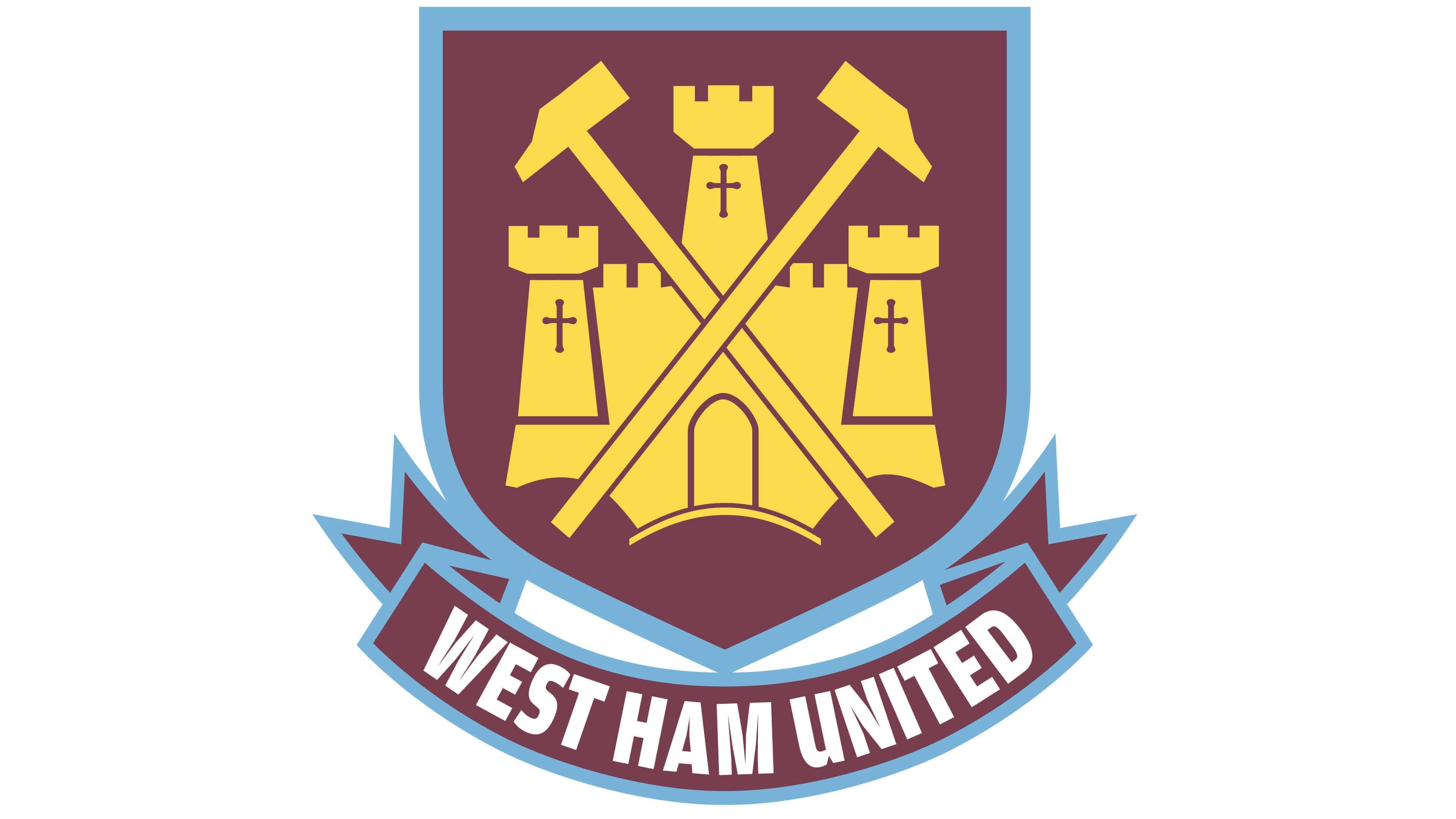 Targa decorativa ufficiale con stemma West Ham United FC 