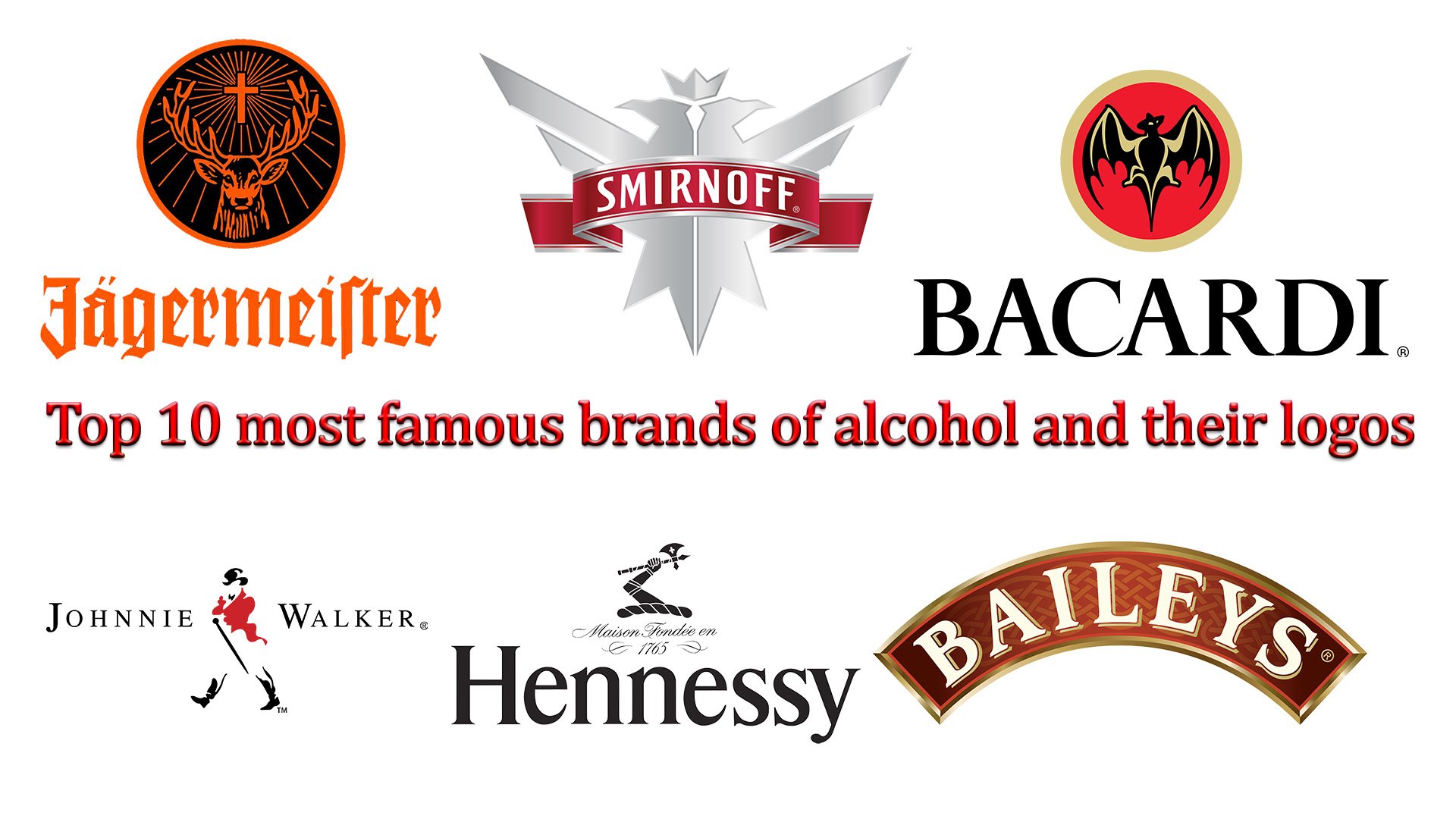Top 10 most famous brands of alcohol and their logos