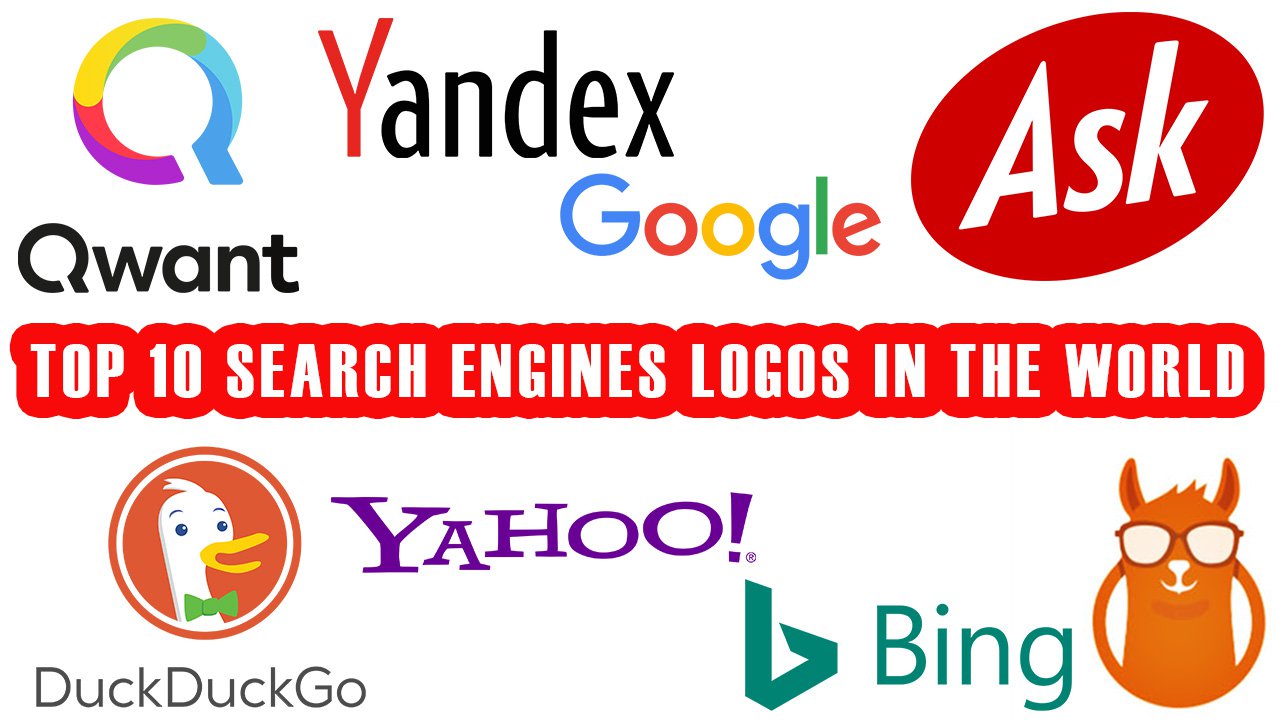 The most popular Search Engines logos and brands