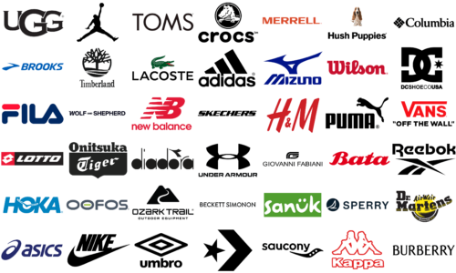 The most famous shoe brands and logos