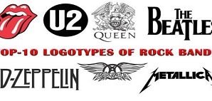 The most popular Rock Bands logos and brands