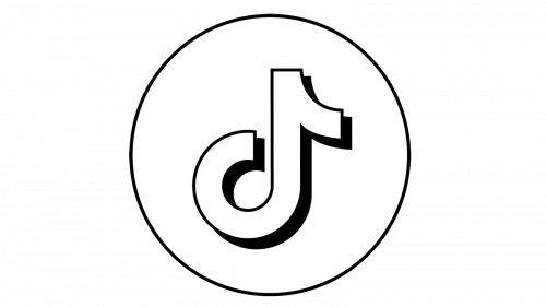 white tiktok logo
