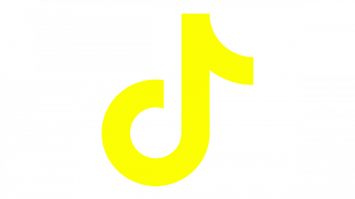 yellow tiktok logo