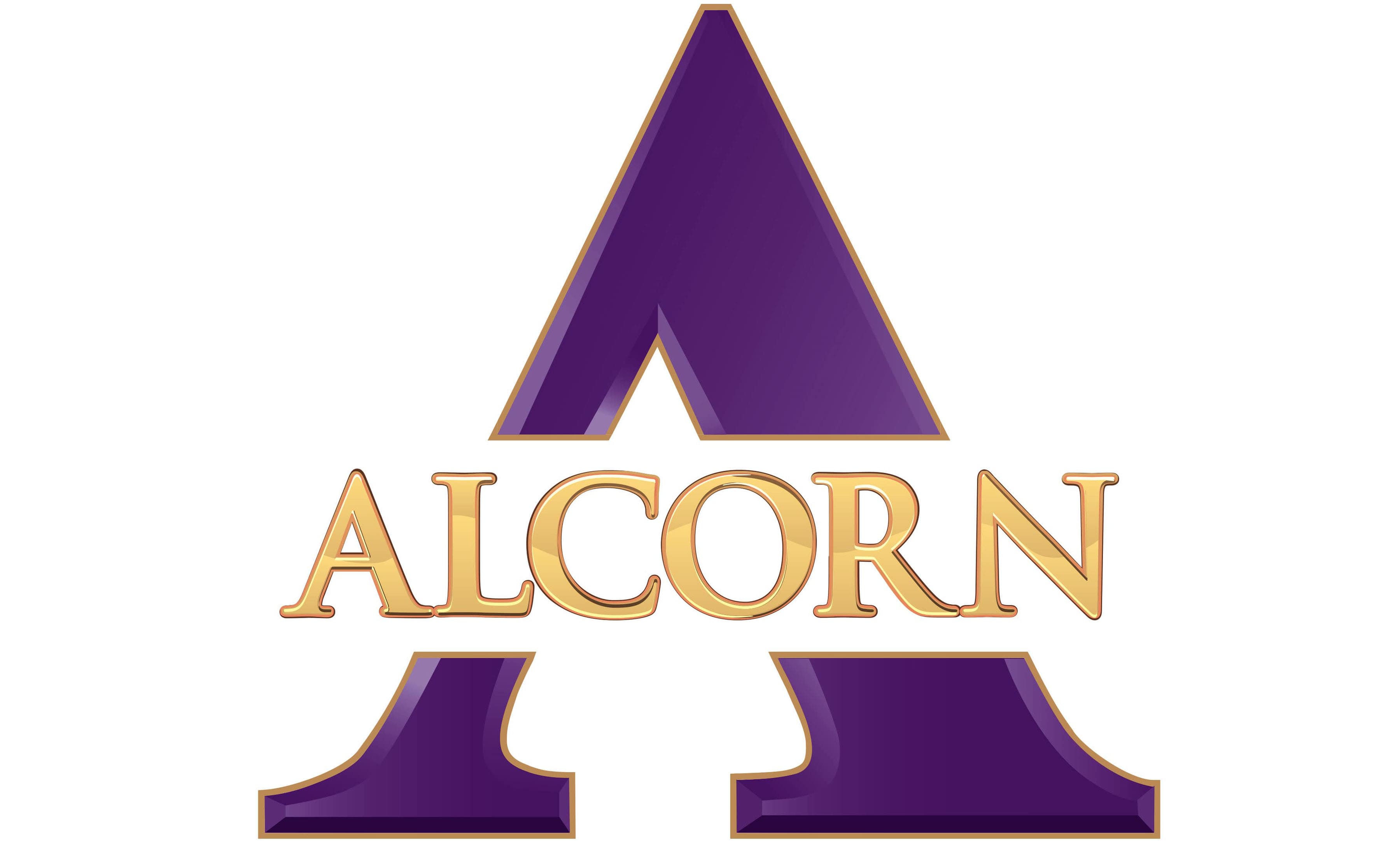 Toddler Black Alcorn State Braves Team Logo Stripes T-Shirt