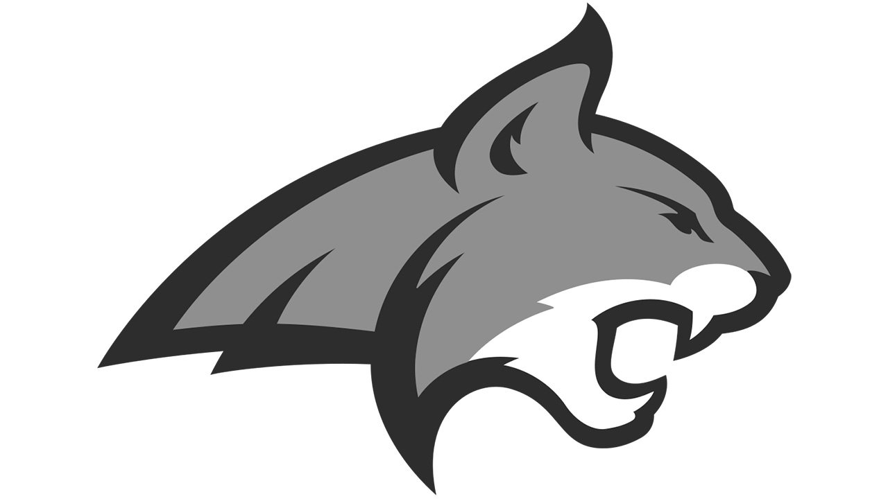 Bobcat Head CollegeFanGear Montana State Impulse Black Backpack Official Logo 