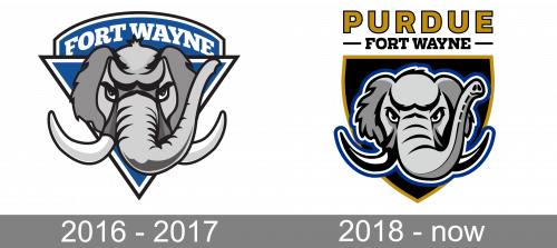 Purdue Fort Wayne Mastodons Logo history