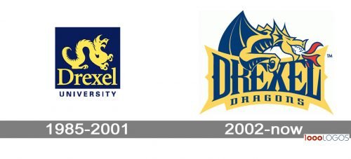 Drexel Dragons logo history