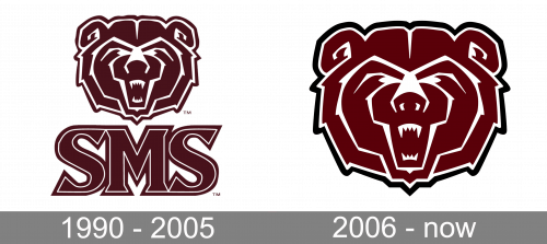Southwest Missouri State Bear Logo history