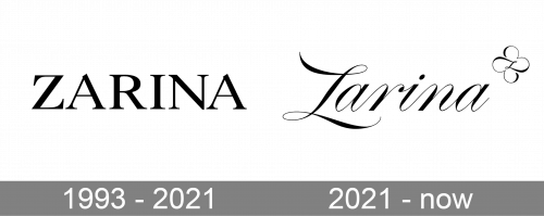 Zarina Logo history