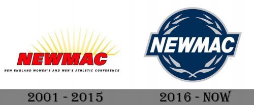 New England Women’s and Men’s Athletic Conference Logo history