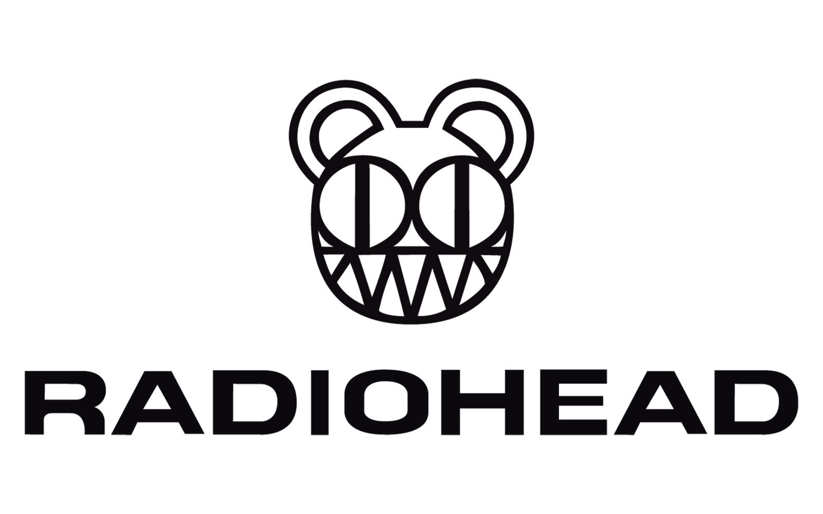 Radiohead logo nike jordan black white
