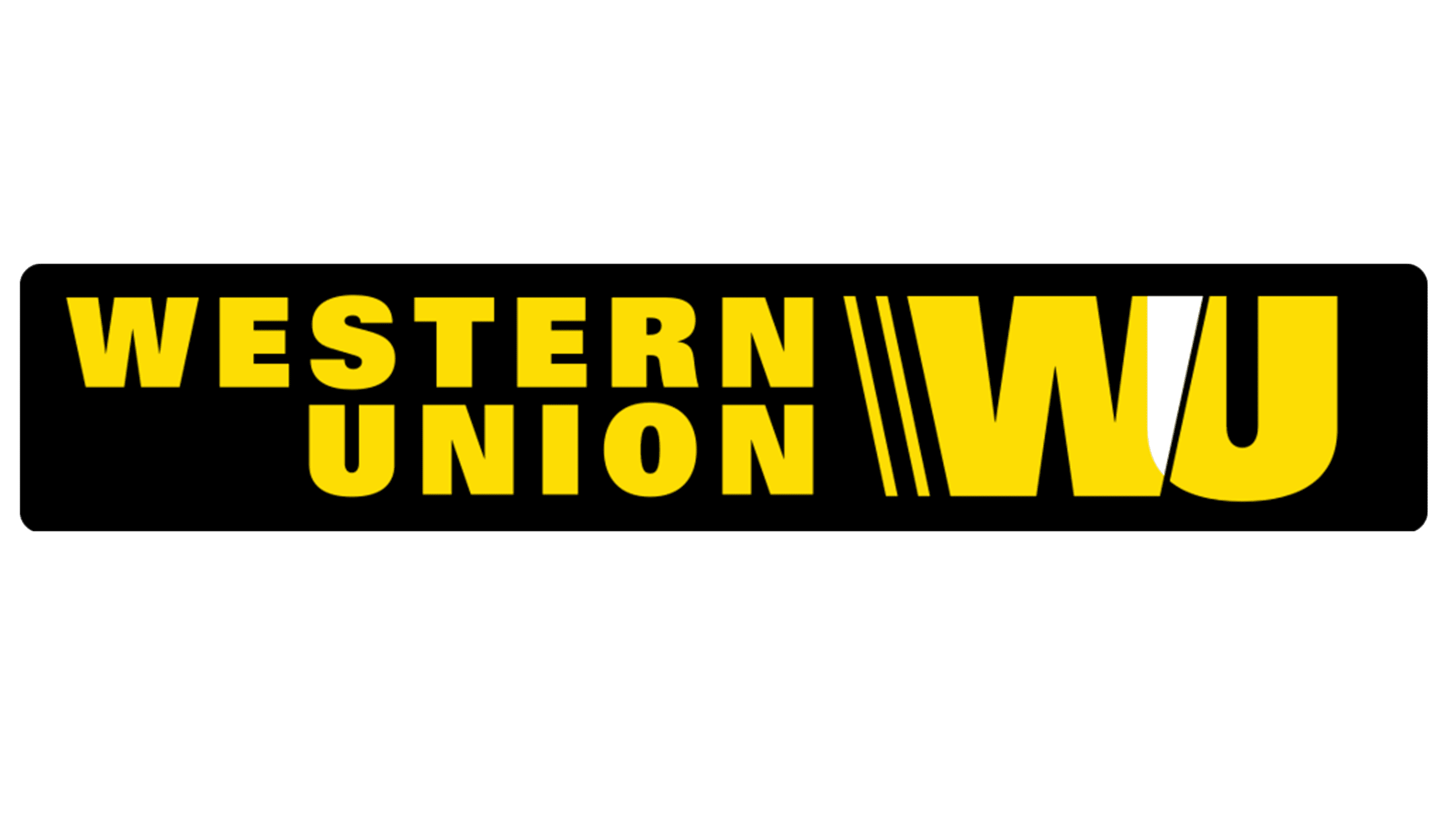 Furth, Germany : Logo of Western Union. The Western Union Company