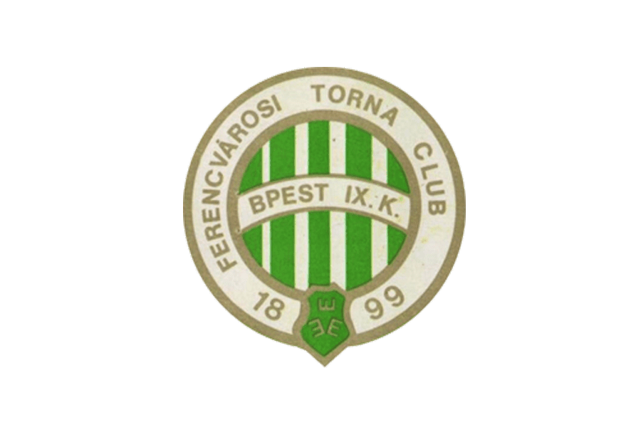Ferencvarosi TC, logo, material design, green white abstraction
