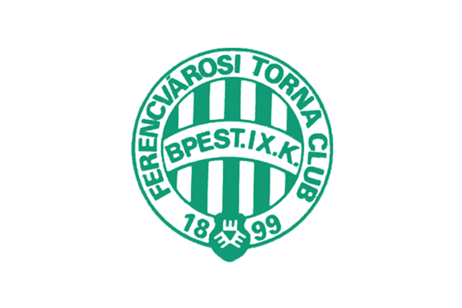 FC Ferencvaros Hungarian football club, Ferencvaros logo, grunge