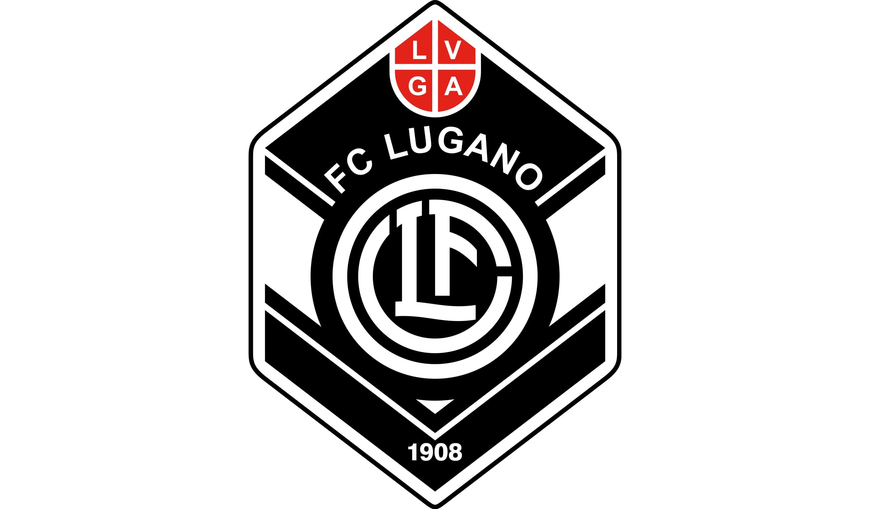Rare pin badge SWITZERLAND FOOTBALL CLUB LUGANO 1908