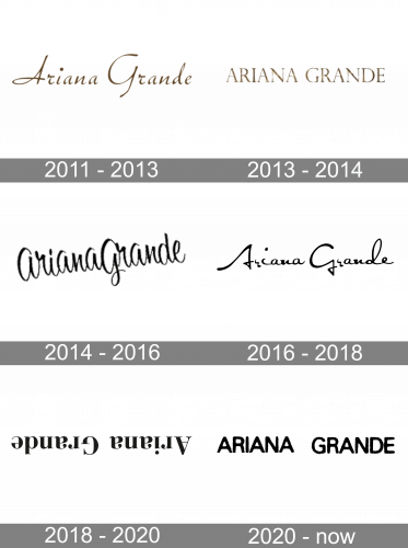 Ariana Grande Logo history
