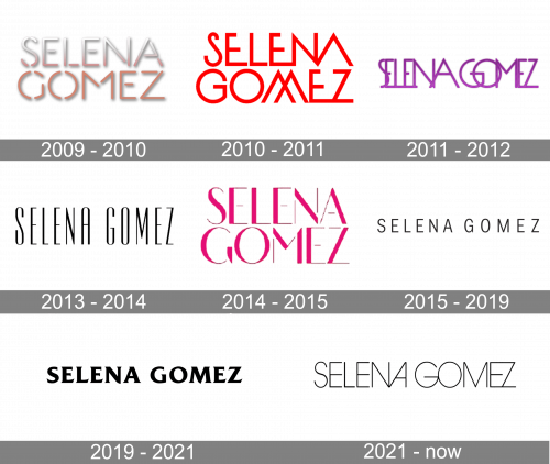 Selena Gomez Logo history