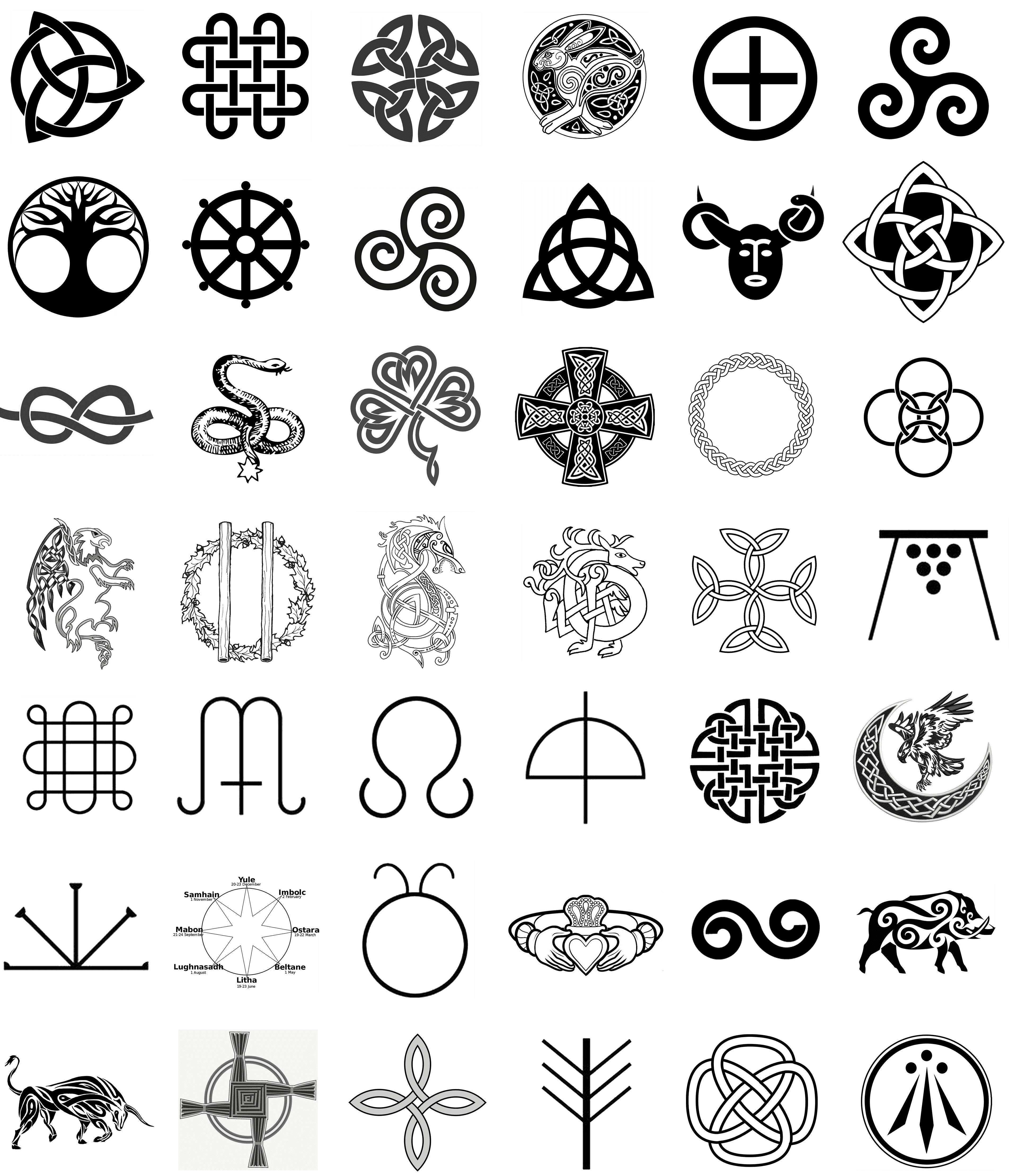Tattoos of irish symbols
