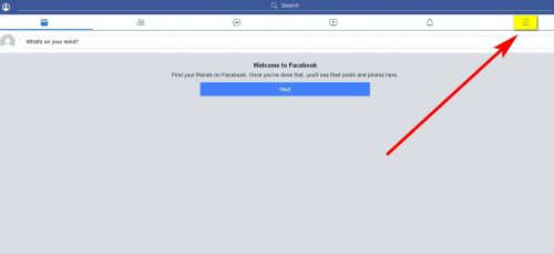 How to Deactivate Facebook Account Step 1