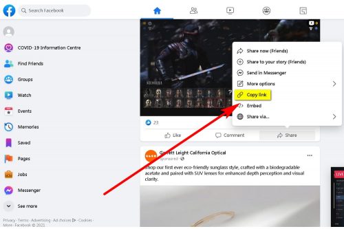 How to Download a Facebook video to your PC Step 2