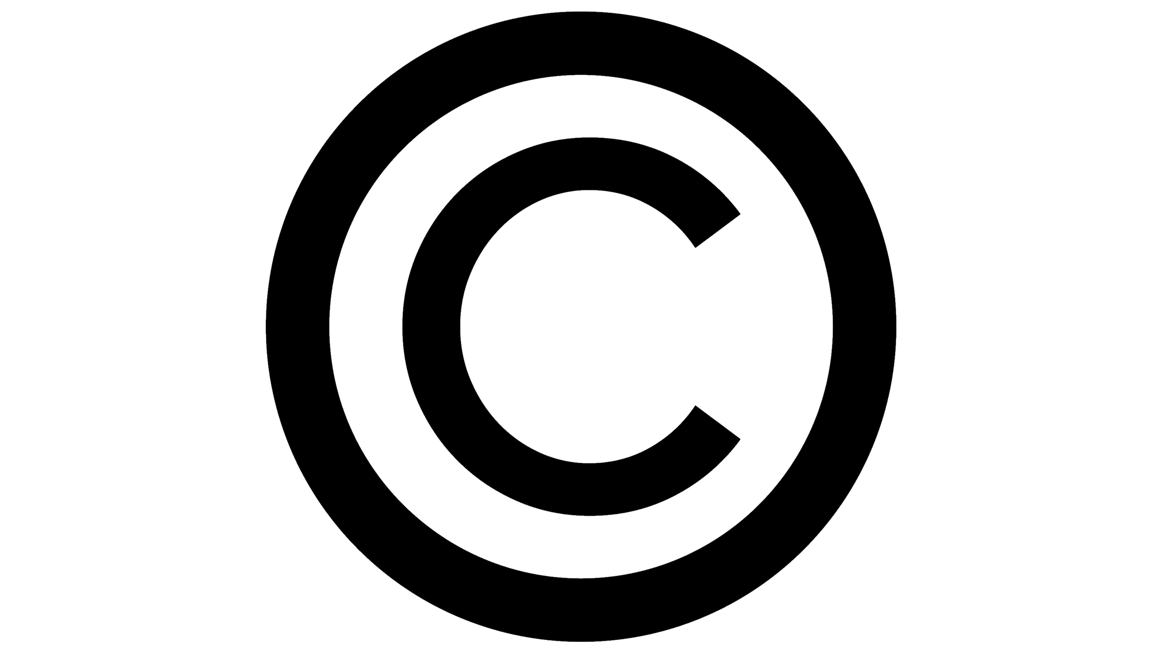 copyright symbol text