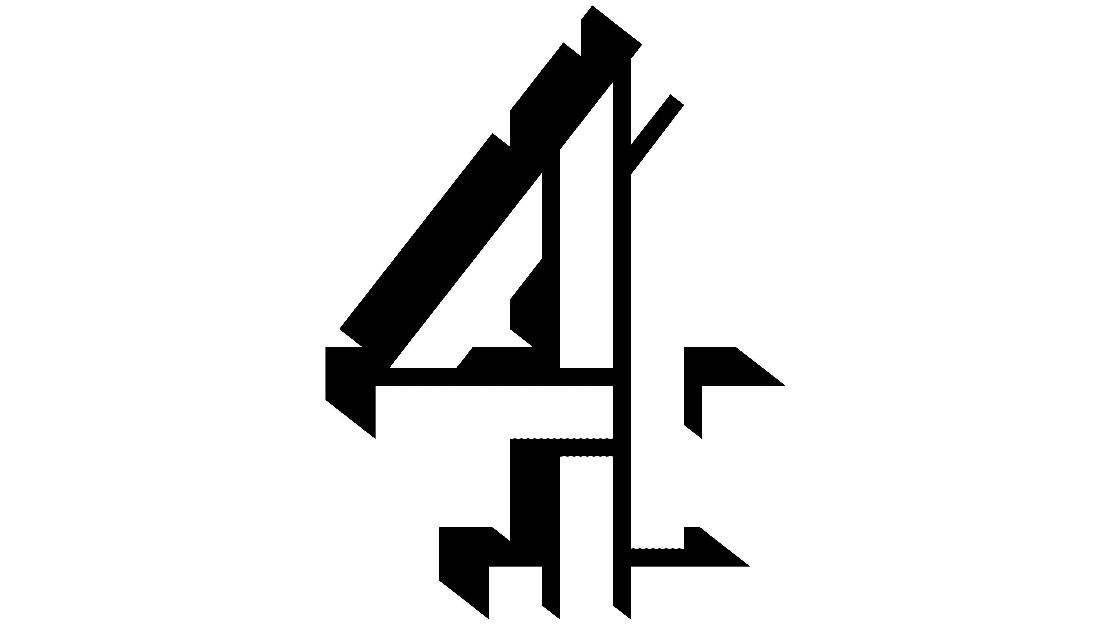 Old Channel Four Logo Getting Chased by E4 by TheRandomMeister