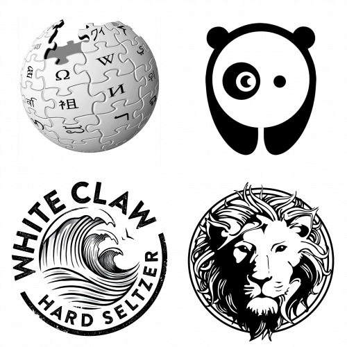 White Circle Logos