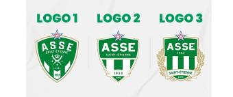 AS Saint-Etienne offers three logos to vote