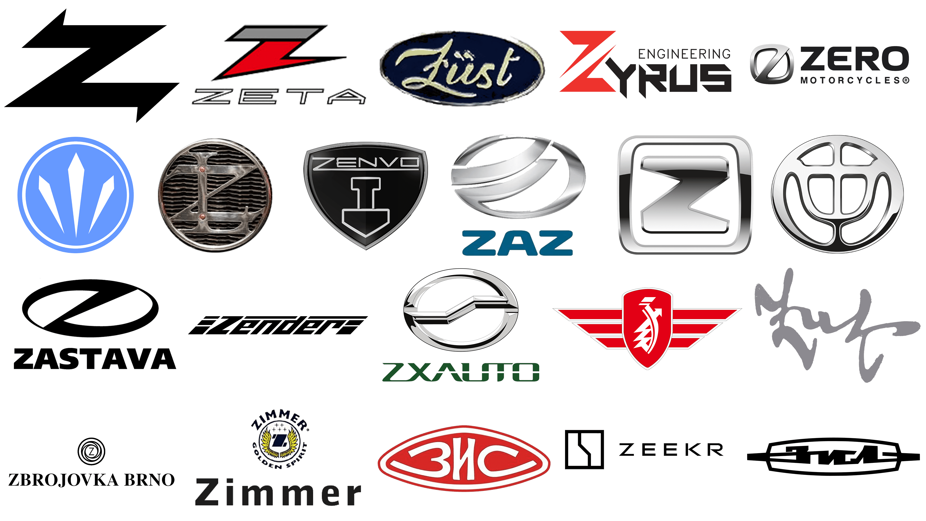 Z Logo Car Name