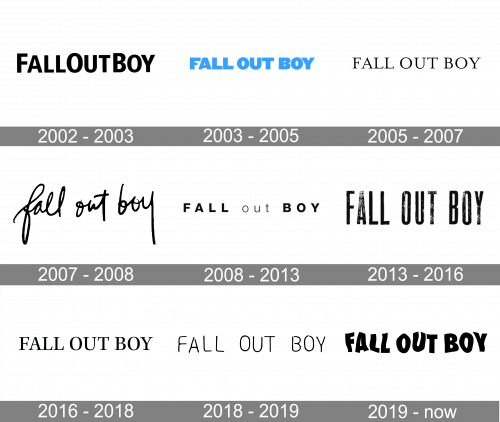 Fall Out Boy Logo history