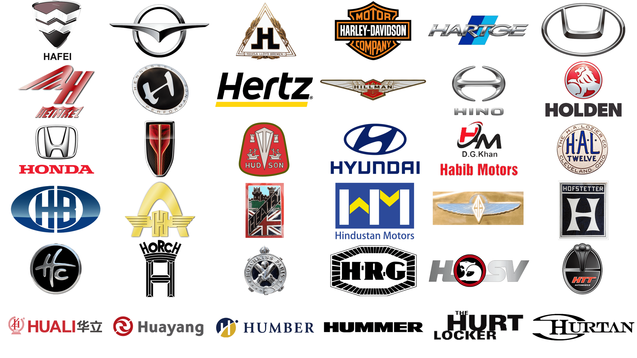 Car Logos That Start With H