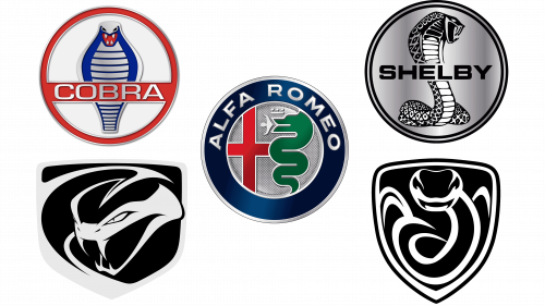 Car logos with snake