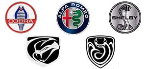 Car logos with Snake