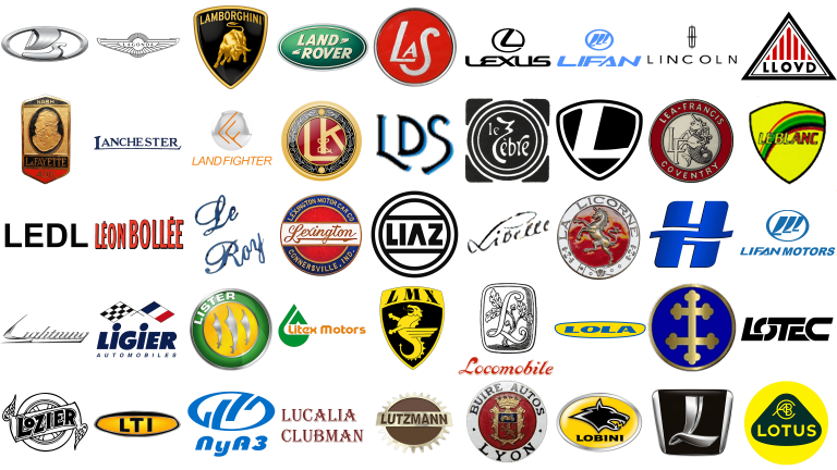 Car brands and logos that start with L