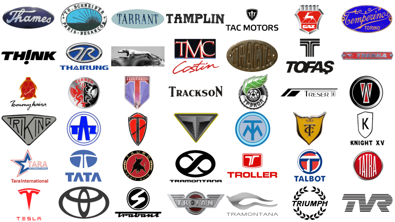 Car brands and logos that start with T