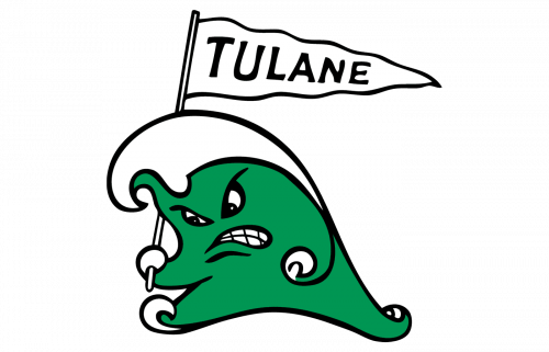 Tulane Green Wave Logo 1964